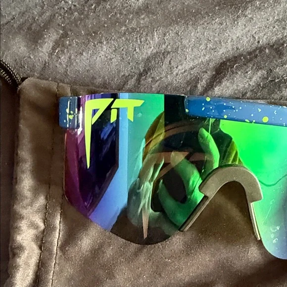 Pit Viper Blue and Green sunglasses